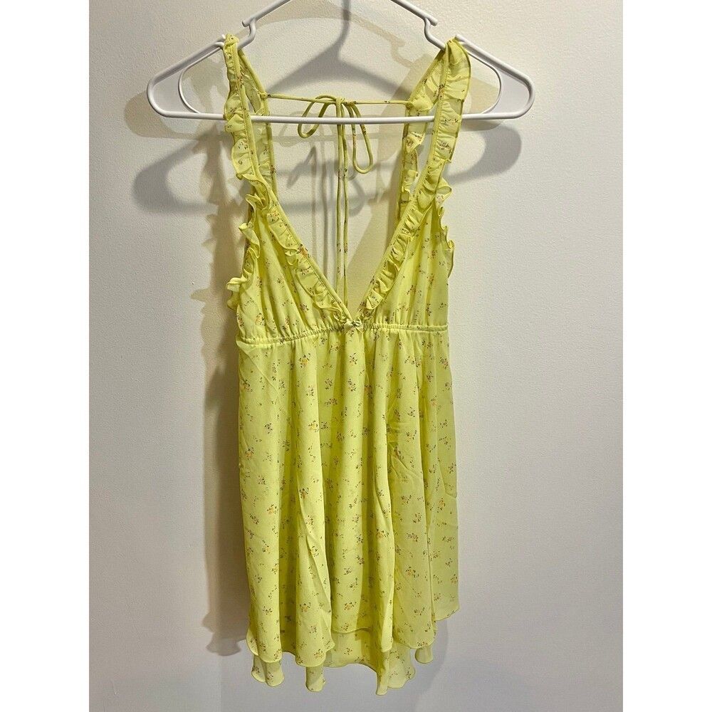 NEW Anthropologie Floral Mini Dress Dainty Soft Girl Fairy Ethereal Coquette Med - Picture 3 of 9